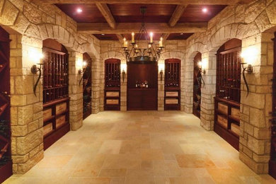 This is an example of a wine cellar in Detroit.