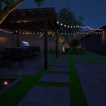 Family Backyard Gathering Spaces and Retreat