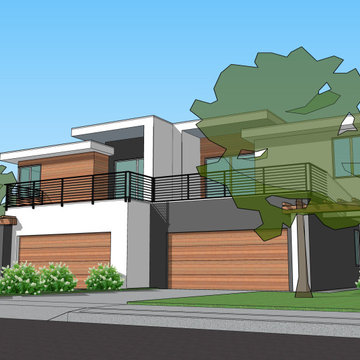 Redwood City's New Contemporary Attached Houses