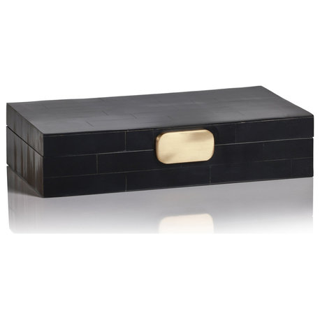 Marlowe Decorative Box With Brass Knob