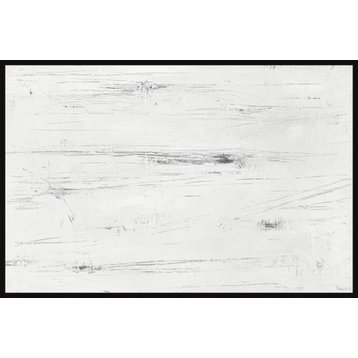 "Light Snow" Floater Framed Painting Print on Canvas
