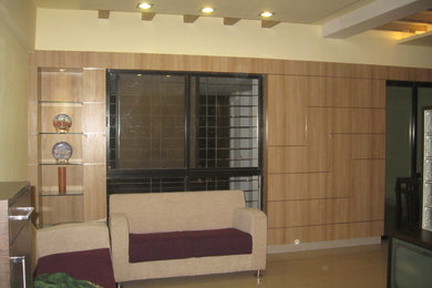 Wall panelling in living