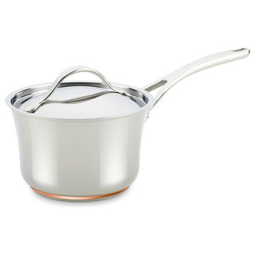 Nouvelle Copper Stainless Steel 3-1 and 3.5-Quart Covered Saucepan