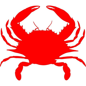 Red Beach Sand Crab, 10x10"