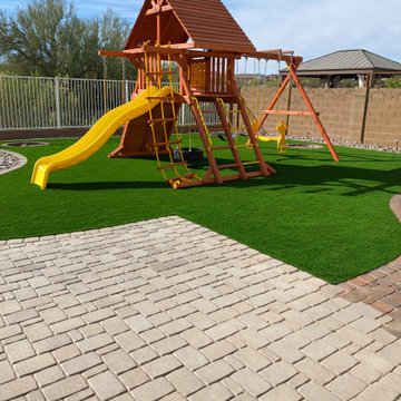 Artificial Grass and Pavers