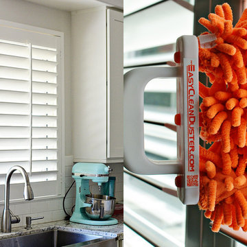 White Kitchen Gets Even Brighter With Plantation Shutters