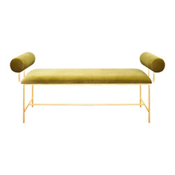 Worlds Away - Worlds Away Miller Bench - Upholstered Benches