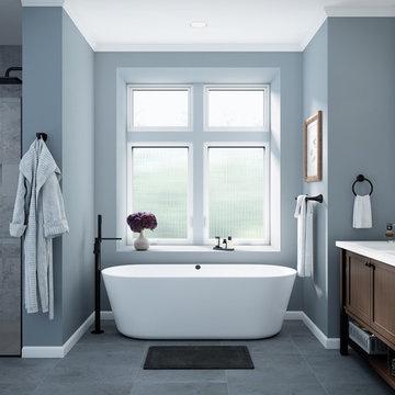 Trinsic series vinyl window with decorative sleek design