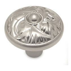 Cosmas - Cosmas 10559SN Satin Nickel Round Decorative Cabinet Knob, 25-PACK - Cabinet And Drawer Knobs
