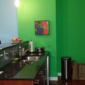 Urban Galley Kitchen & DryBar Before Photo