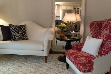 Example of a transitional family room design in Other