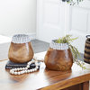Bohemian Brown Wood Decorative Bowl Set 37906