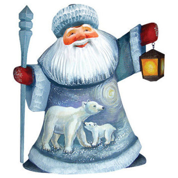 Polar Story Santa, Woodcarved Figurine