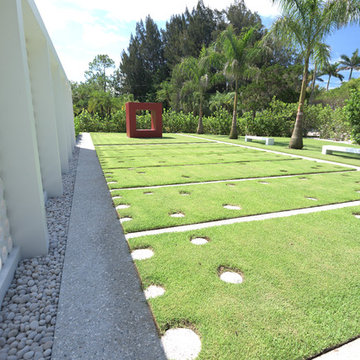 This area is stabilized grass that is acceptable to drive and park on with bubbl