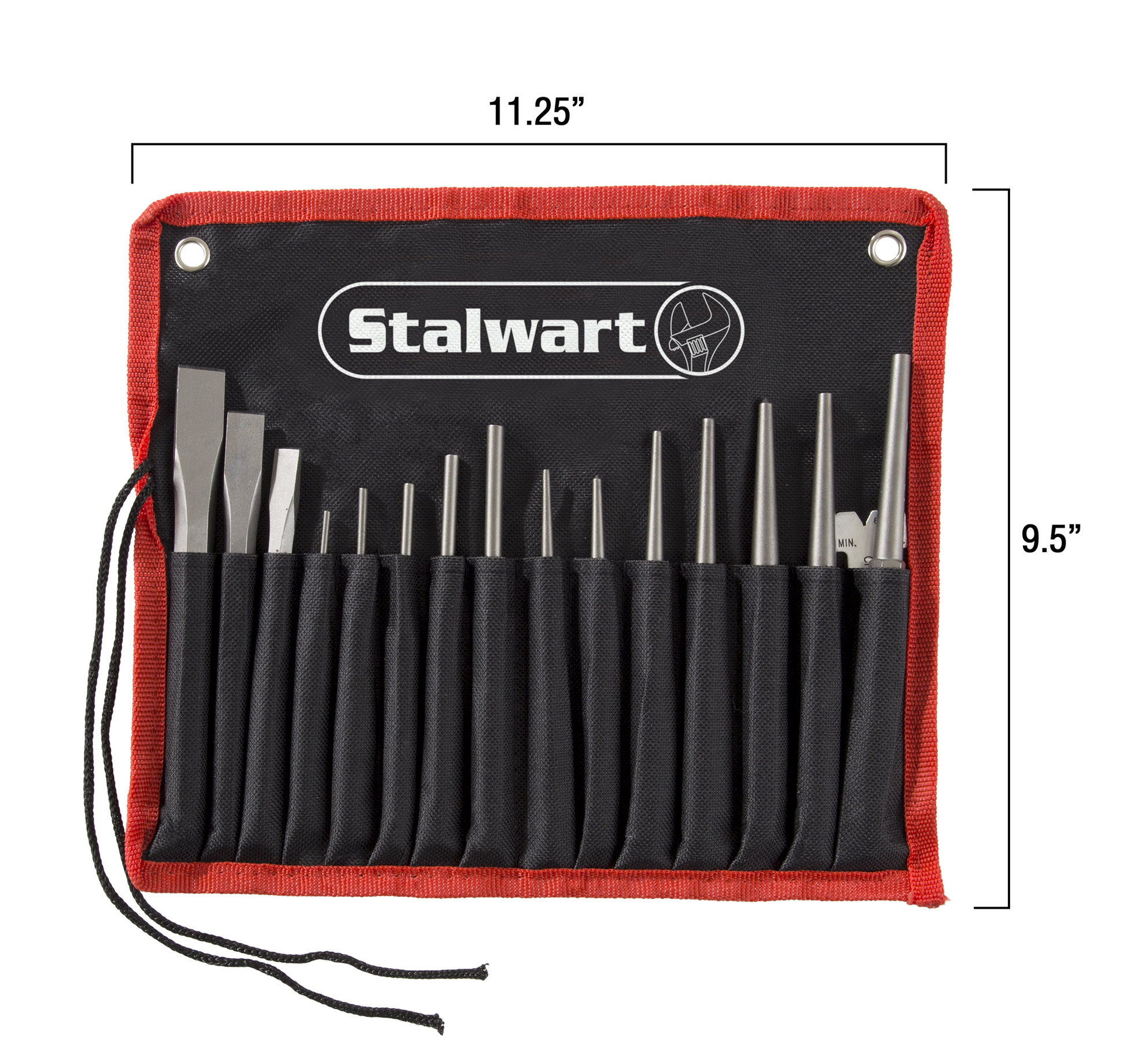 16-Piece Punch And Chisel Set With Punches, Chisels, Gauge, Storage ...