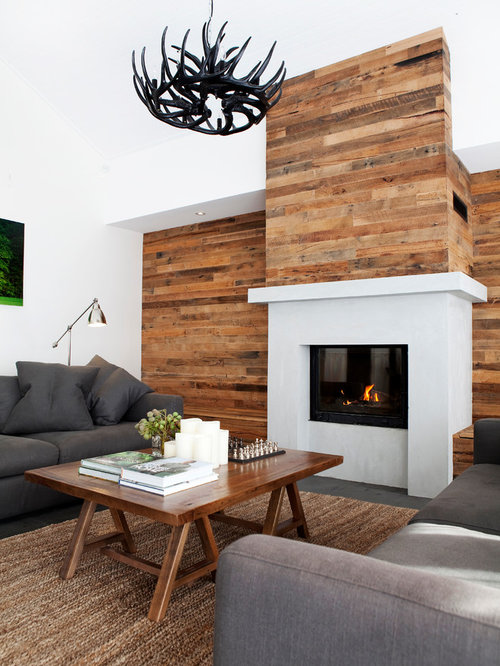 Reclaimed Wood Feature Wall | Houzz