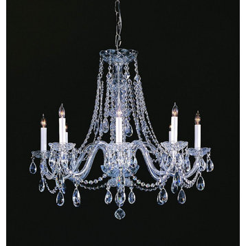 Crystorama 1138-CH-CL-SAQ Traditional Crystal - Eight Light Chandelier