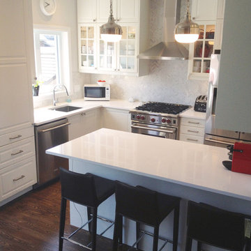 Stéphanie Fortier Design - La cuisne blanche.
