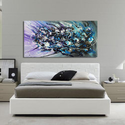 Preethi Arts - 48"x24" Artwork Called "Smashing" by Preethi Original Large Modern Painting - Paintings