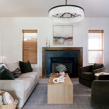 Living room with layered neutral textures