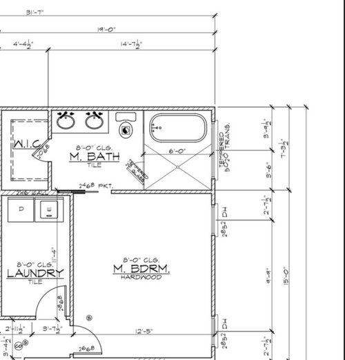 14x7 Master Bathroom layout help