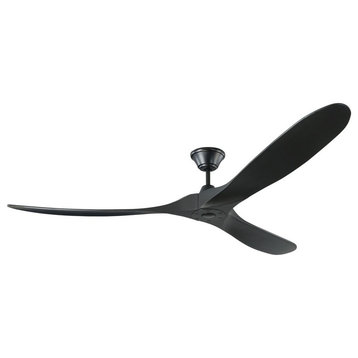 3 Blade Ceiling Fan Handheld Control in Contemporary Style - 70 Inches Wide by