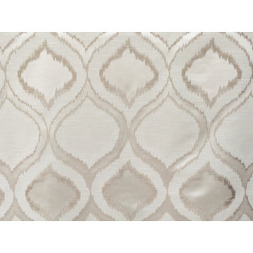 Ivory Cartouche Curtain Fabric By The Yard Upholstery Fabric Drapery Fabric