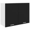 Vidaxl Hanging Cabinet Black 31.5"x12.2"x23.6" Chipboard