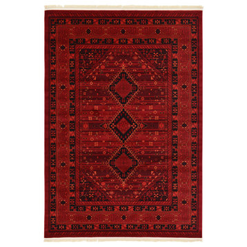 Unique Loom Red Lincoln Tekke 7'x10' Area Rug