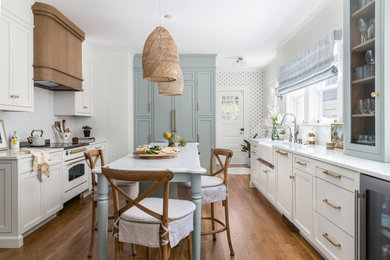 Example of a beach style kitchen design in Atlanta
