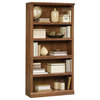 Home Square 2 Piece Wood Bookcase Set with 5 Shelf in Oiled Oak