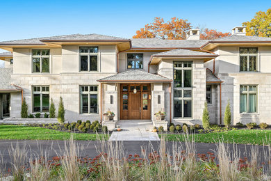 Example of a trendy exterior home design in Kansas City