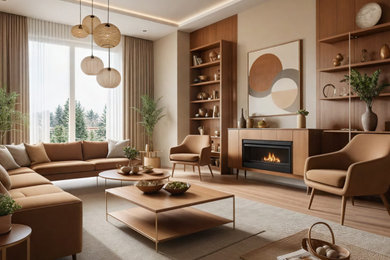 Inspiration for a craftsman living room remodel in San Francisco