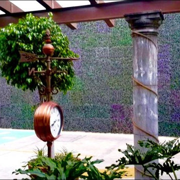 Vertical Garden Wall | Lavender Privacy Fence | Artificial Hedge Panels