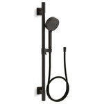 Kohler - Kohler Awaken G110 1.75GPM Deluxe Slidebar Kit, Oil-Rubbed Bronze - This all-in-one kit includes the Awaken G110 1.75-gpm multifunction handshower, a 24-inch slidebar, and a 60-inch smooth hose. Advanced spray performance delivers four distinct sprays - wide coverage, intense drenching, targeted massage, or reduced-flow spray - with a smooth rotation of a thumb tab. Ergonomic design makes for superior comfort and ease of use, with ideal balance and weight in the hand. The artfully sculpted sprayface reveals simple, architectural forms that complement contemporary and minimalist baths.