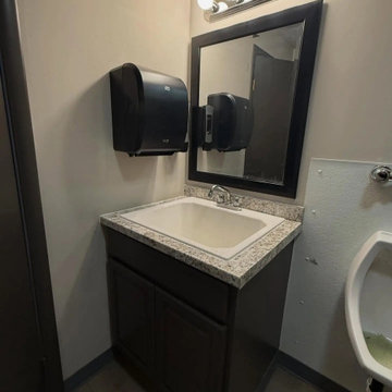 Commercial Bathroom and Office Remodel - LVP, Ceiling