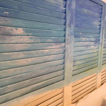 Hand painted headboard