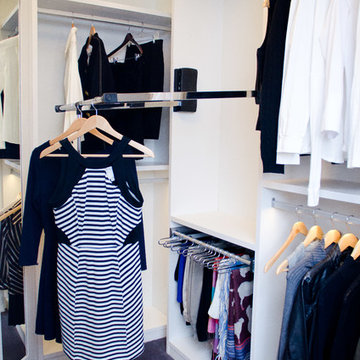 Sleek Walk-In Closet
