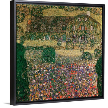 "Country House by the Attersee, c.1914" Floating Frame Canvas Art, 38"x38"x1.75"