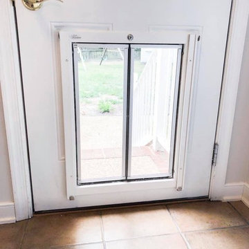 Extra large white Plexidoor pet door