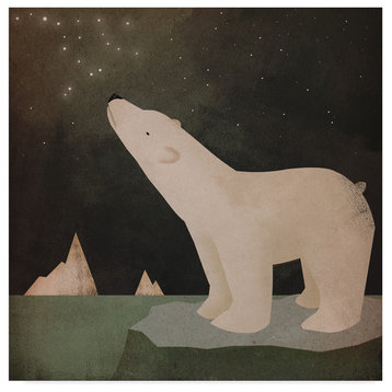 Ryan Fowler 'Constellations Polar Bear' Canvas Art