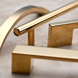 Atlas Housewares - Polished Gold - Cabinet And Drawer Handle Pulls