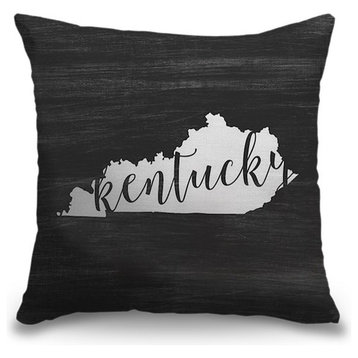 "Home State Typography - Kentucky" Pillow 16"x16"