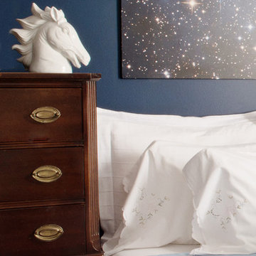 Blue & White Bedroom. Norman Street