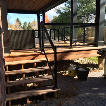 Aluminum and Glass Deck Railings