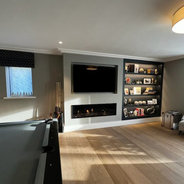 Media Wall With Gas Fire