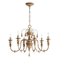Bjork 6-Light Up Chandelier, Brown