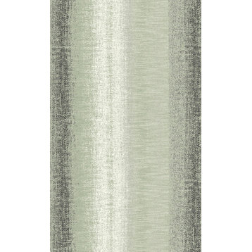 Metallic Finish Woven Stripe Paste the Wall Double Roll Wallpaper, Forest, Double Roll