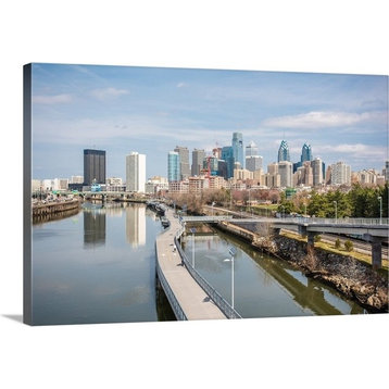"Philadelphia City Skyline, Pennsylvania" Gallery-Wrapped Canvas Art, 30"x20"