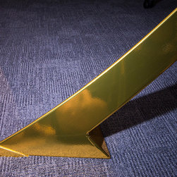 Cantilevered Boardroom Table.  Golden Table Legs.  Custom Office Furniture.  Cor - Products